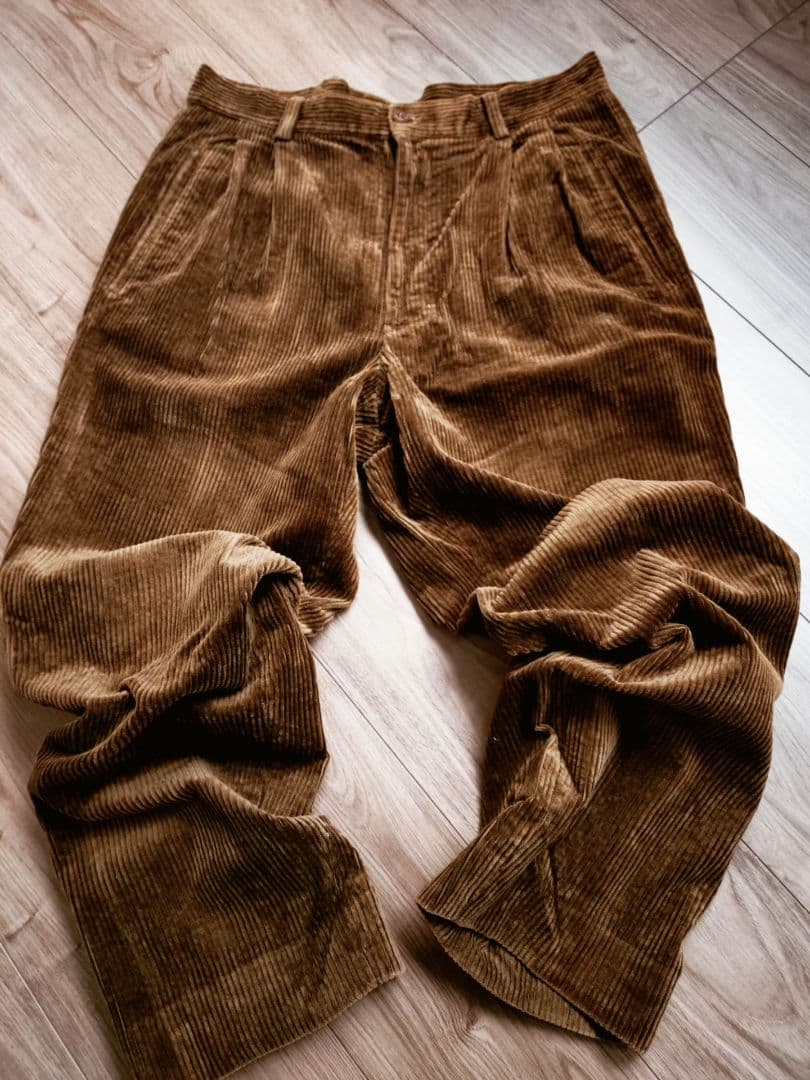 80年代　イタリア製　コーデュロイパンツ　ビンテージ　ラルフローレン