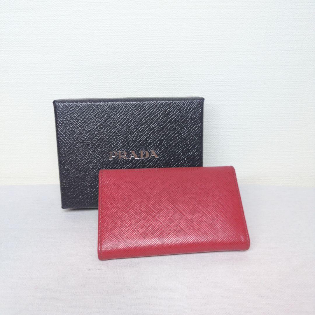 美品　PRADA プラダ ピンク レザー キーケース 4連 リング付　即出荷