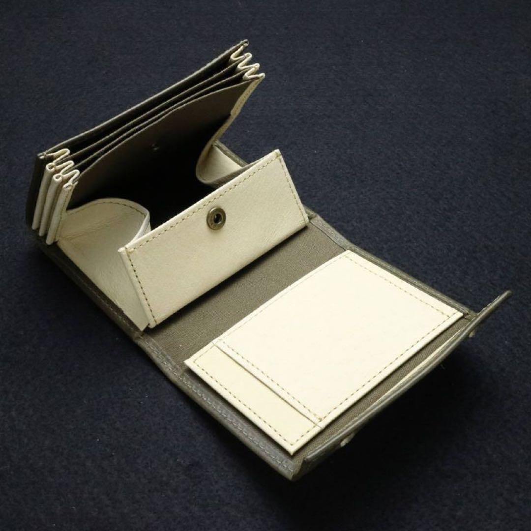 新品未使用 エムピウ millefoglie II P25 ミニ財布 グリージョ