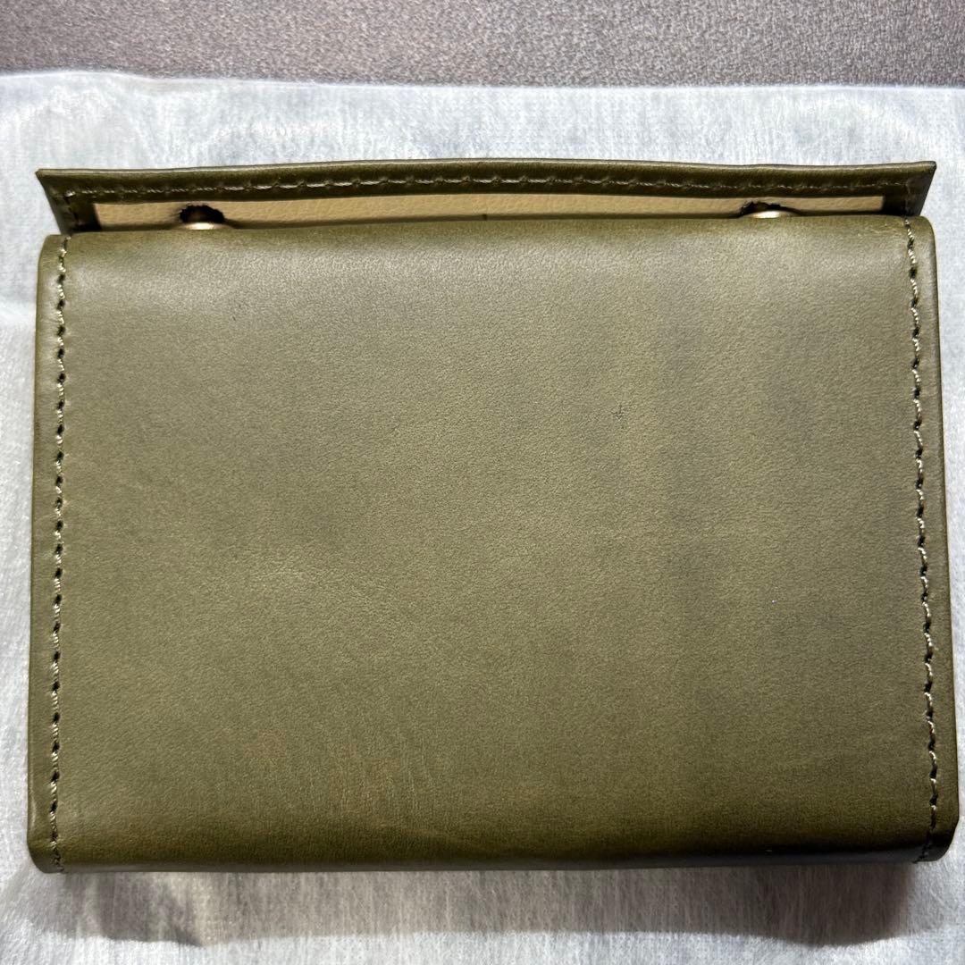 新品未使用 エムピウ millefoglie II P25 ミニ財布 グリージョ