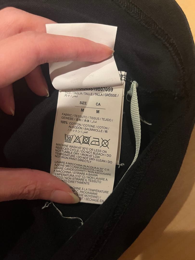 OFF-WHITE 黒 Tシャツ 植物グラフィック