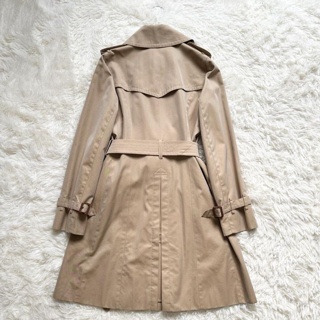 バーバリーロンドン トレンチコート ノバチェック ベルト 36 ハニーベージュ