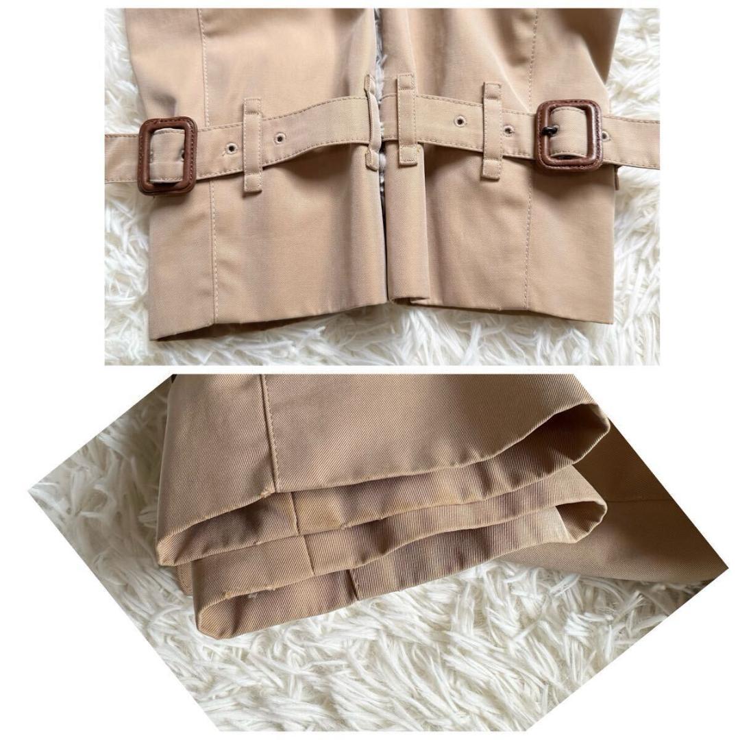 バーバリーロンドン トレンチコート ノバチェック ベルト 36 ハニーベージュ