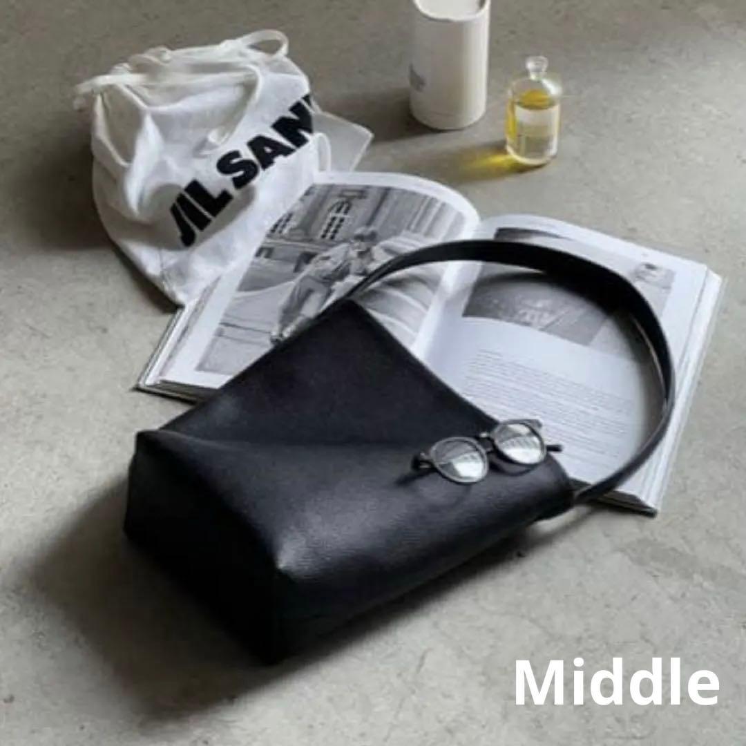 JISTORY ONE HANDLE SHOULDER BAG middle 黒