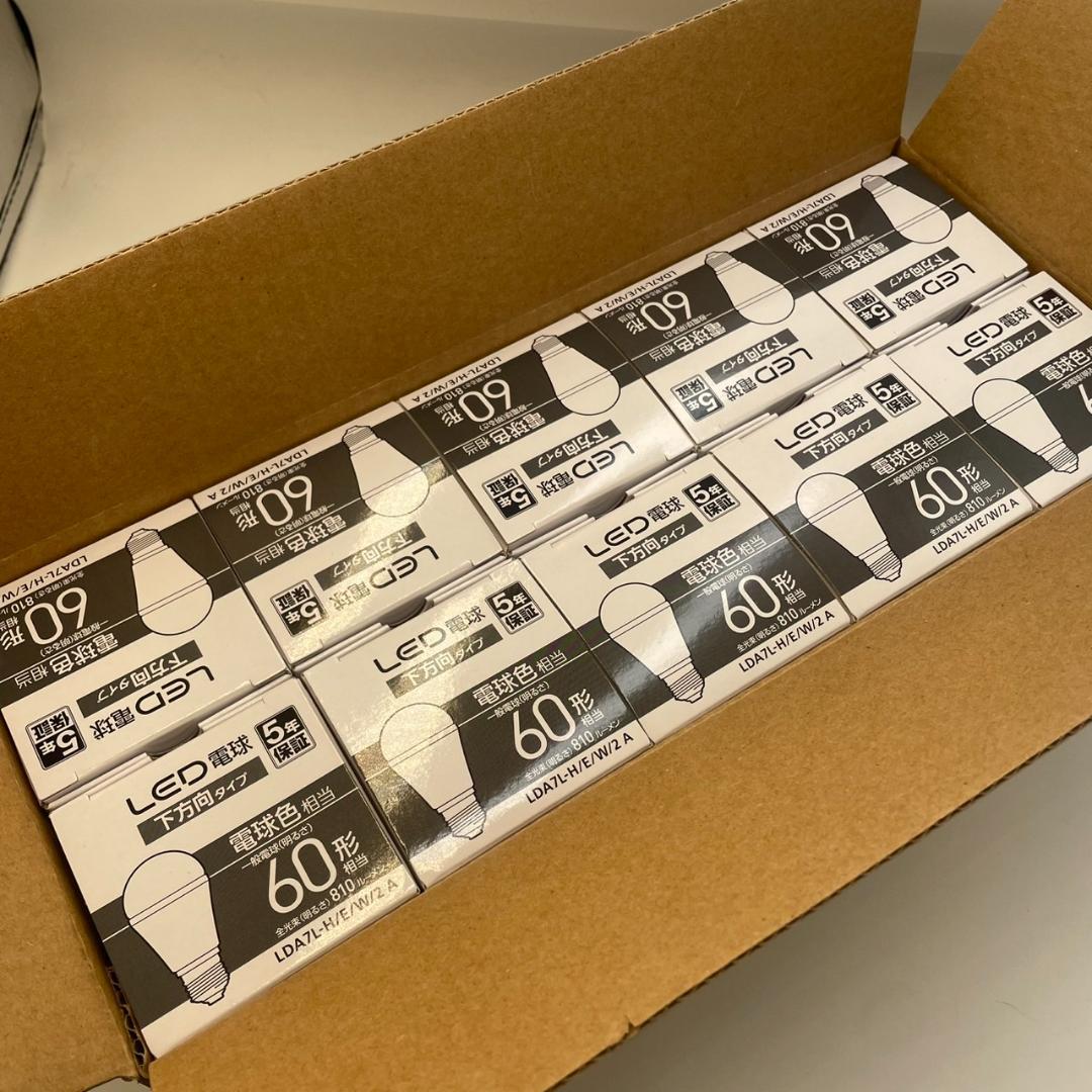 【10個セット×２箱】Panasonic LED電球 E26 60形