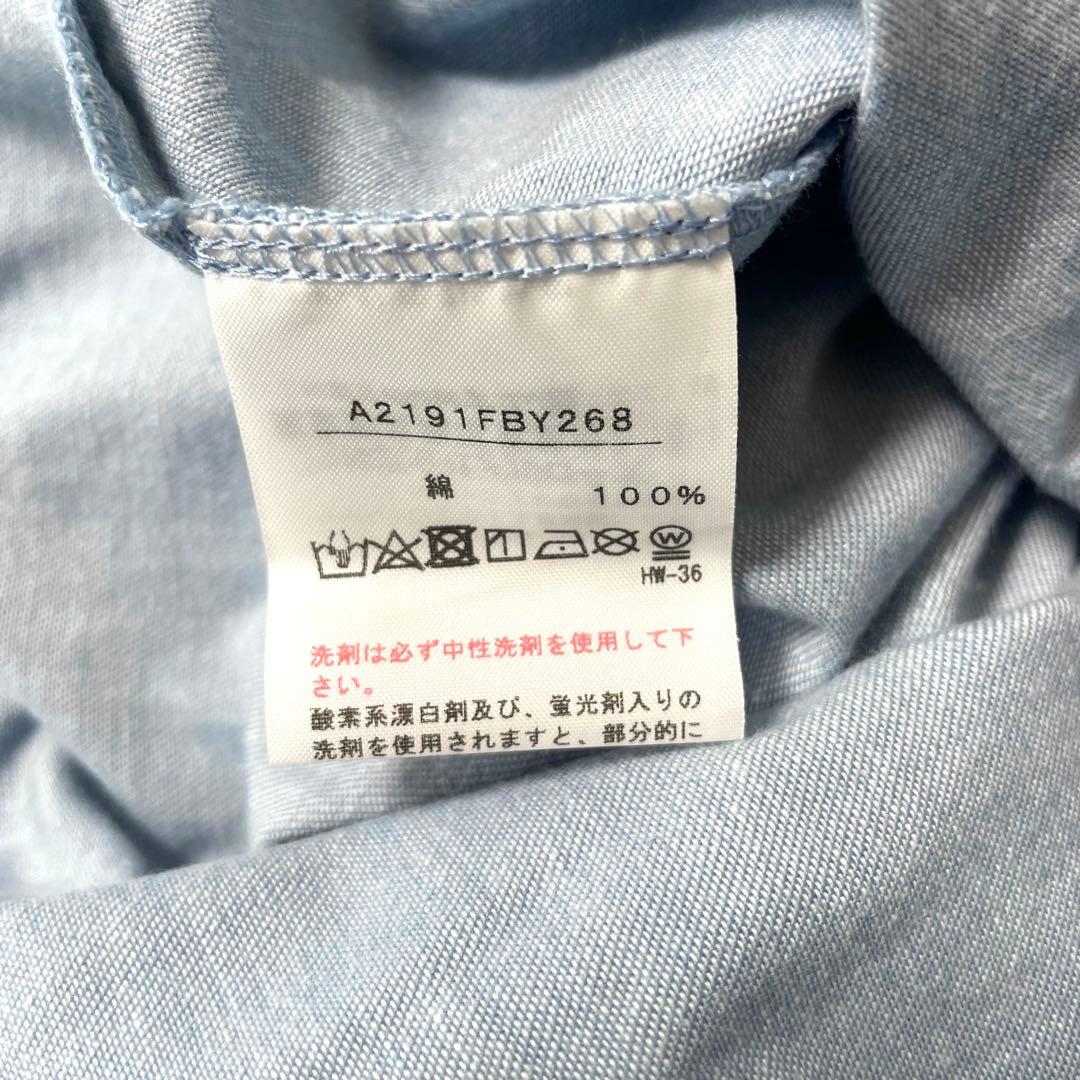 ピンクハウス デニム Aライン チュニック フリル ピンタック リボン