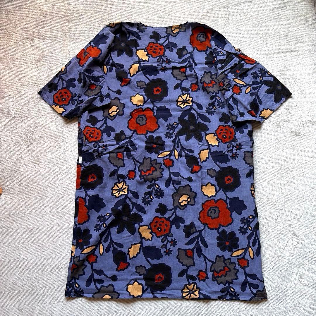 SOUSOU　ソウソウ　高島縮 薙刀長方形衣　野花つみ　長丈