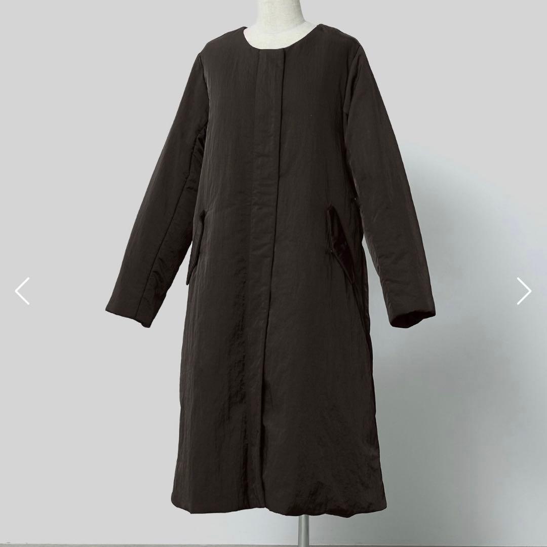 【crewre】size1 / 2wayノーカラーパファーコート