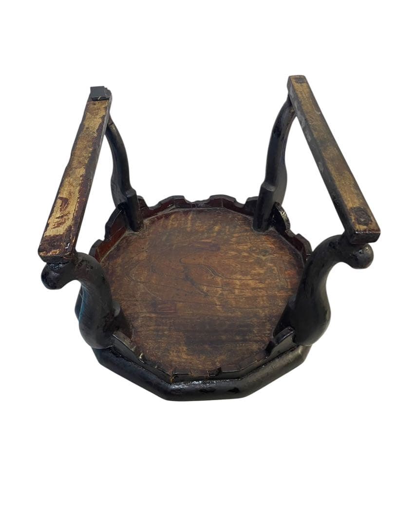 李朝膳 小盤 ソバン12角天板 虎脚 アンティーク