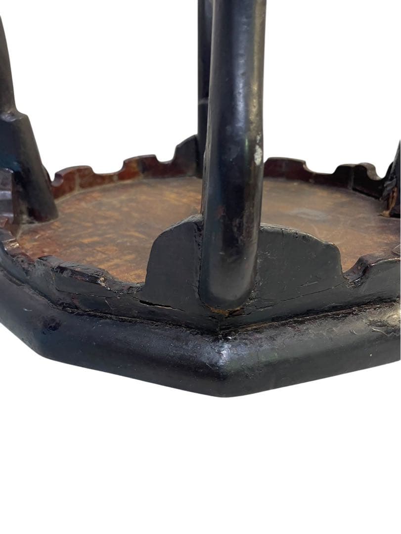 李朝膳 小盤 ソバン12角天板 虎脚 アンティーク