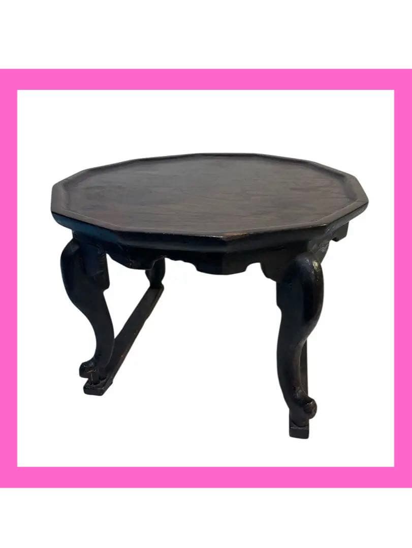 李朝膳 小盤 ソバン12角天板 虎脚 アンティーク