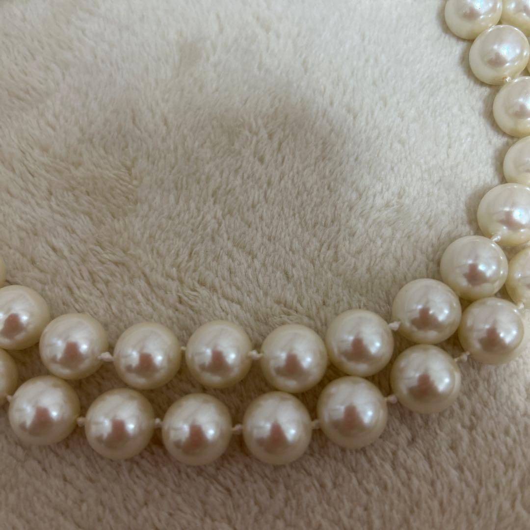 フォクシー　ネックレス　2連パール