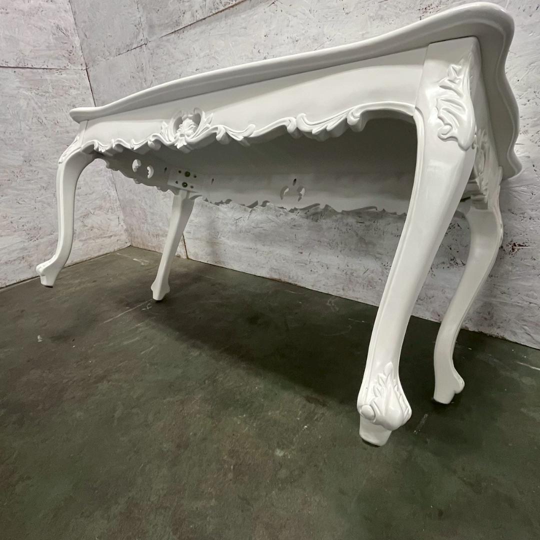 木製 ロココ調 ローテーブル センターテーブル アンティーク ② A0603