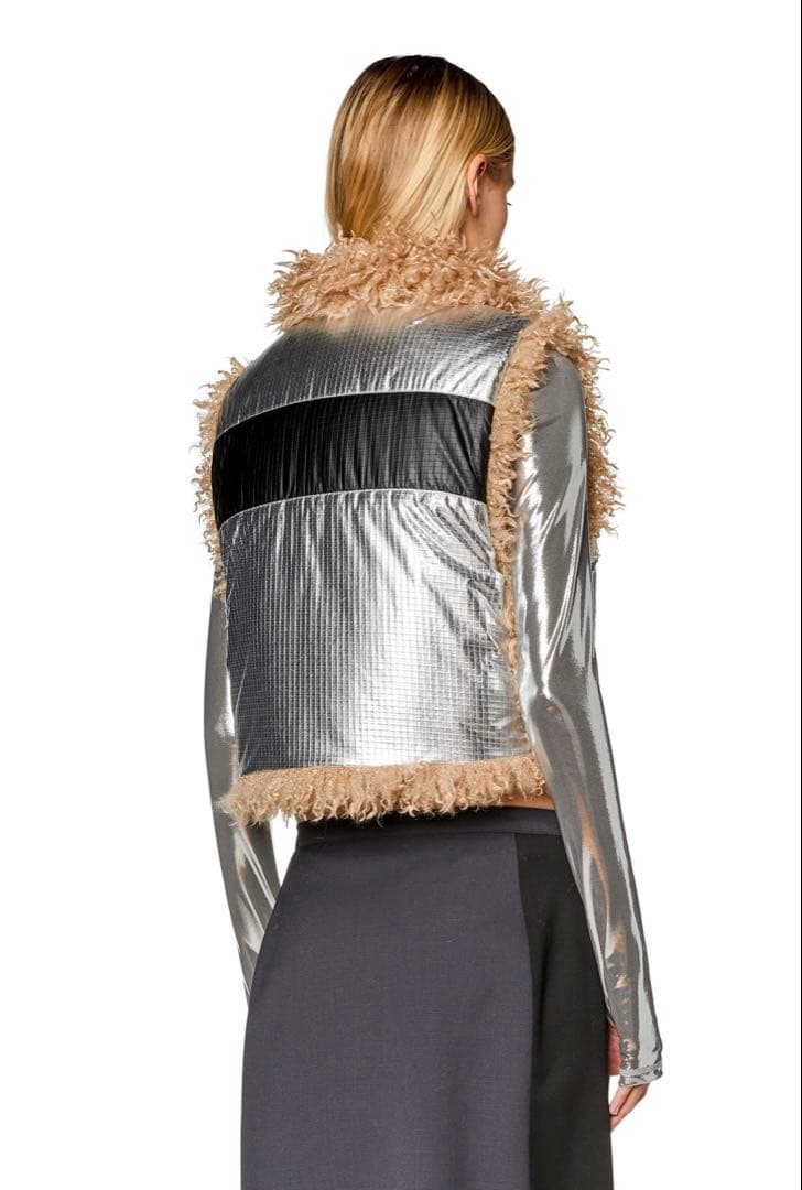 【美品】DIESEL W-EFIAジャケット シルバー