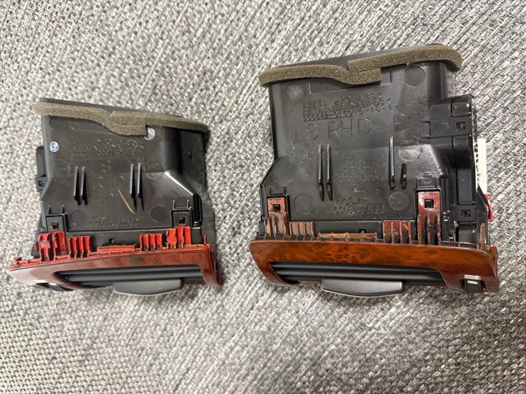 エアコン吹き出し口 ウッド調