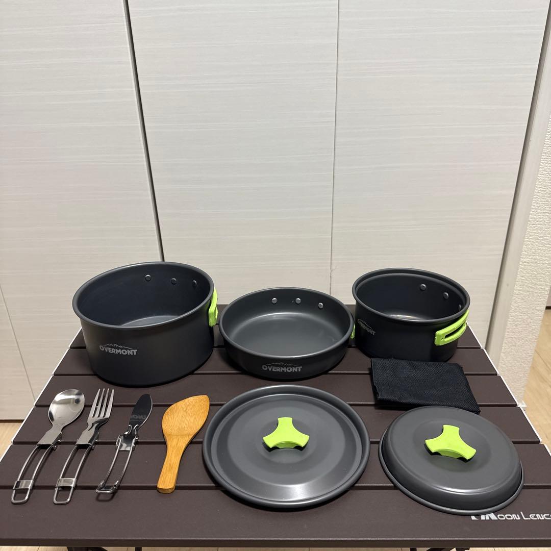 スノーピーク　&CAMPバーナー　ブラック　調理器具セット