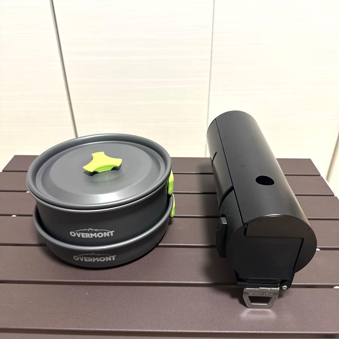 スノーピーク　&CAMPバーナー　ブラック　調理器具セット