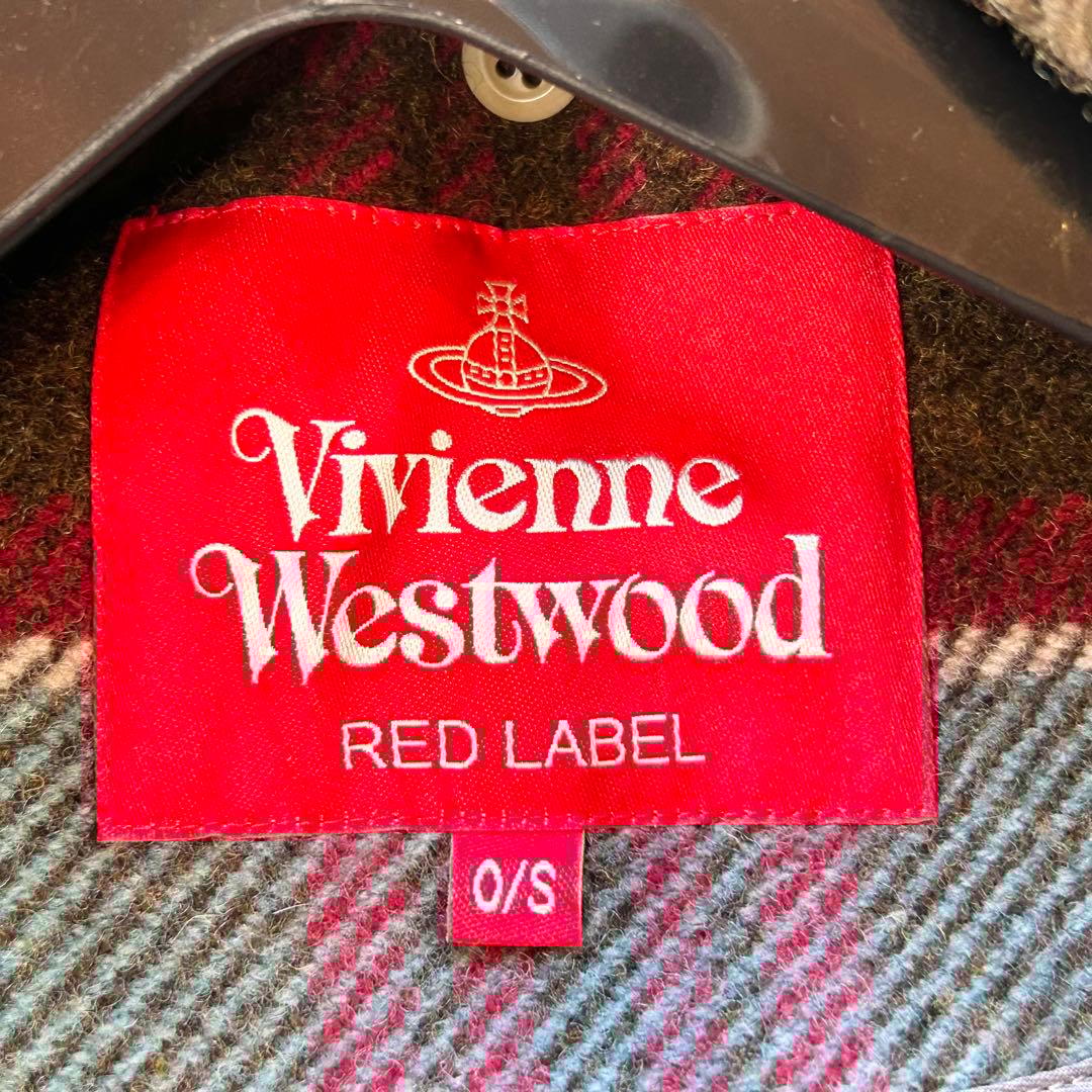 極美品✨ヴィヴィアンウエストウッド 変形ポンチョコート チェック マフラー付き