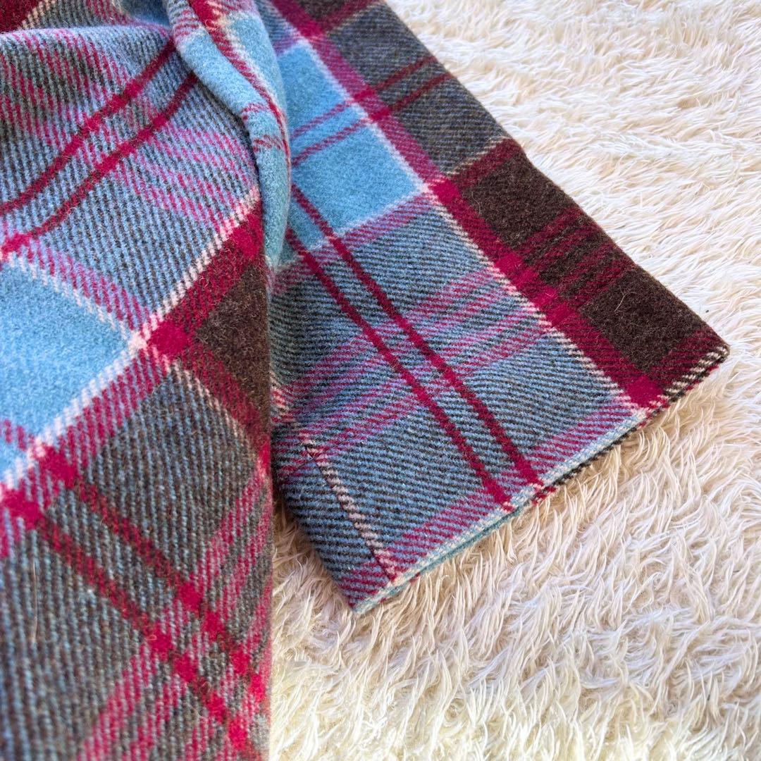 極美品✨ヴィヴィアンウエストウッド 変形ポンチョコート チェック マフラー付き