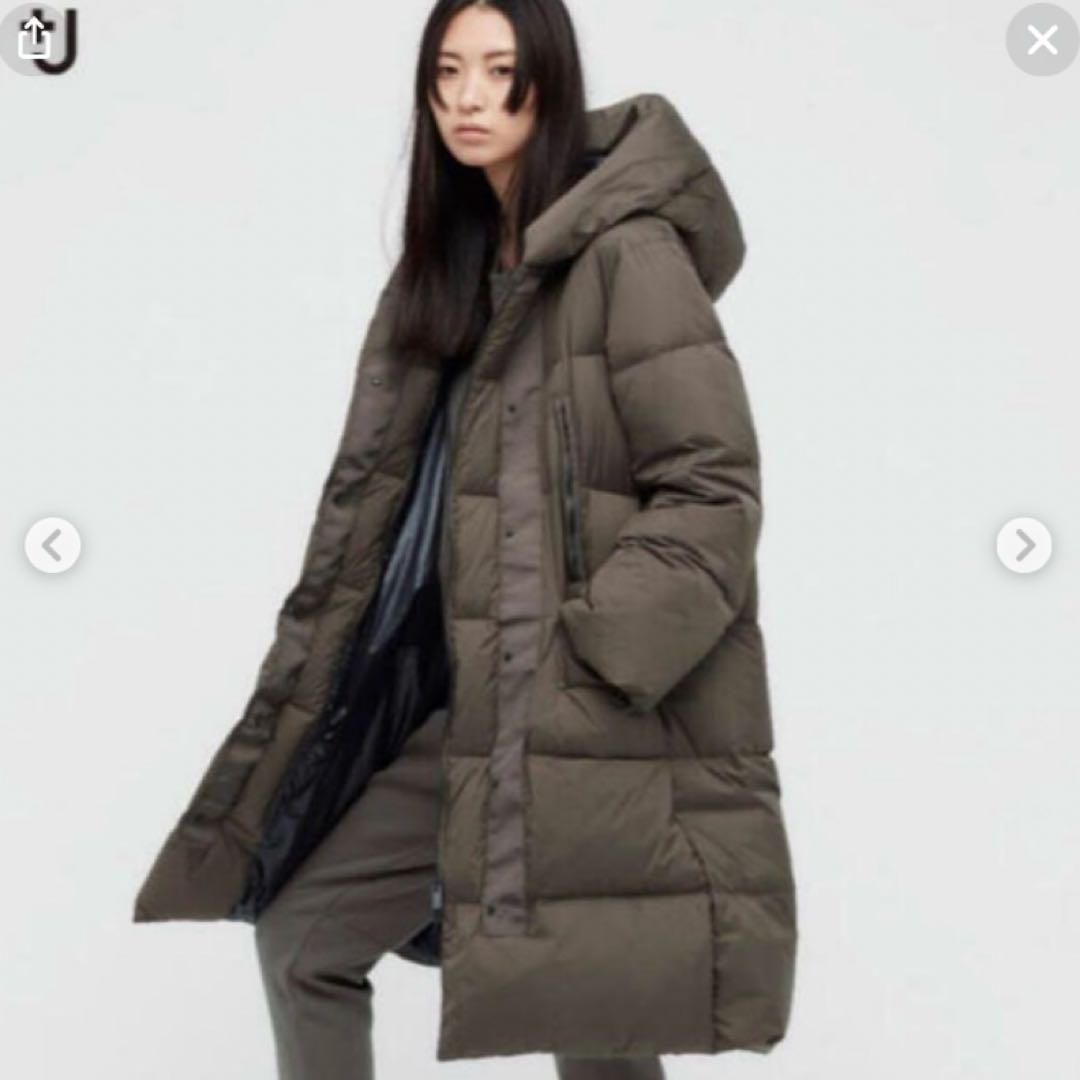 UNIQLO ＋J ジルサンダー ダウンロングコート　S ブラウン　最終お値下げ