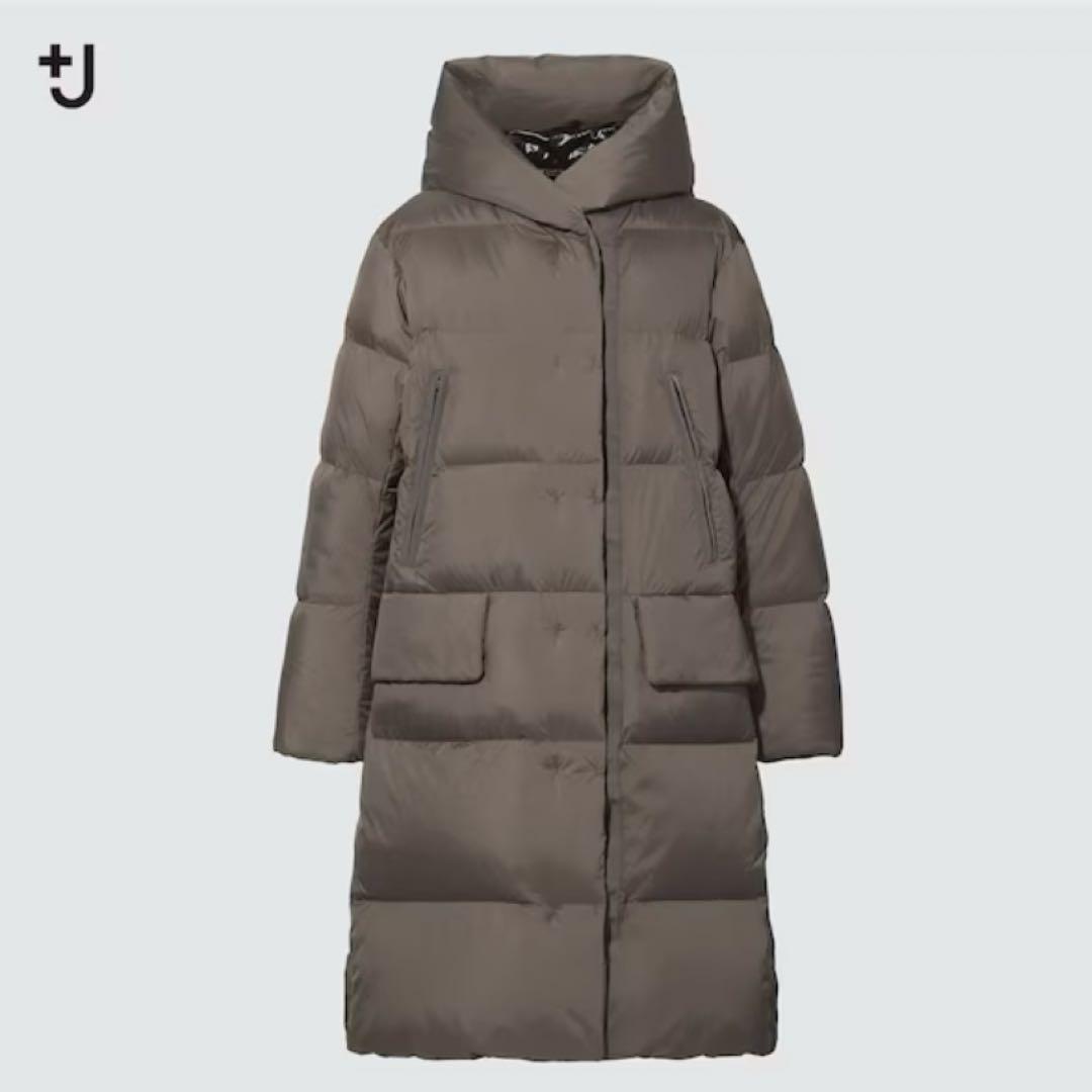 UNIQLO ＋J ジルサンダー ダウンロングコート　S ブラウン　最終お値下げ