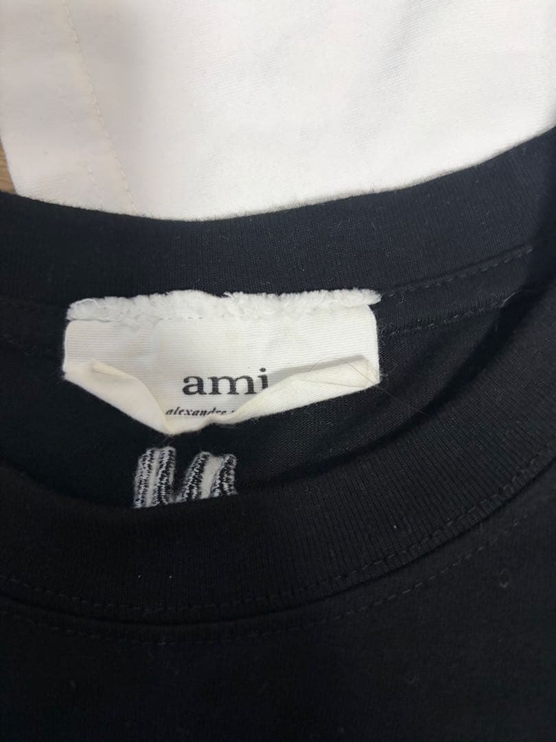 ami ハート刺繍 Tシャツセット 黒 白