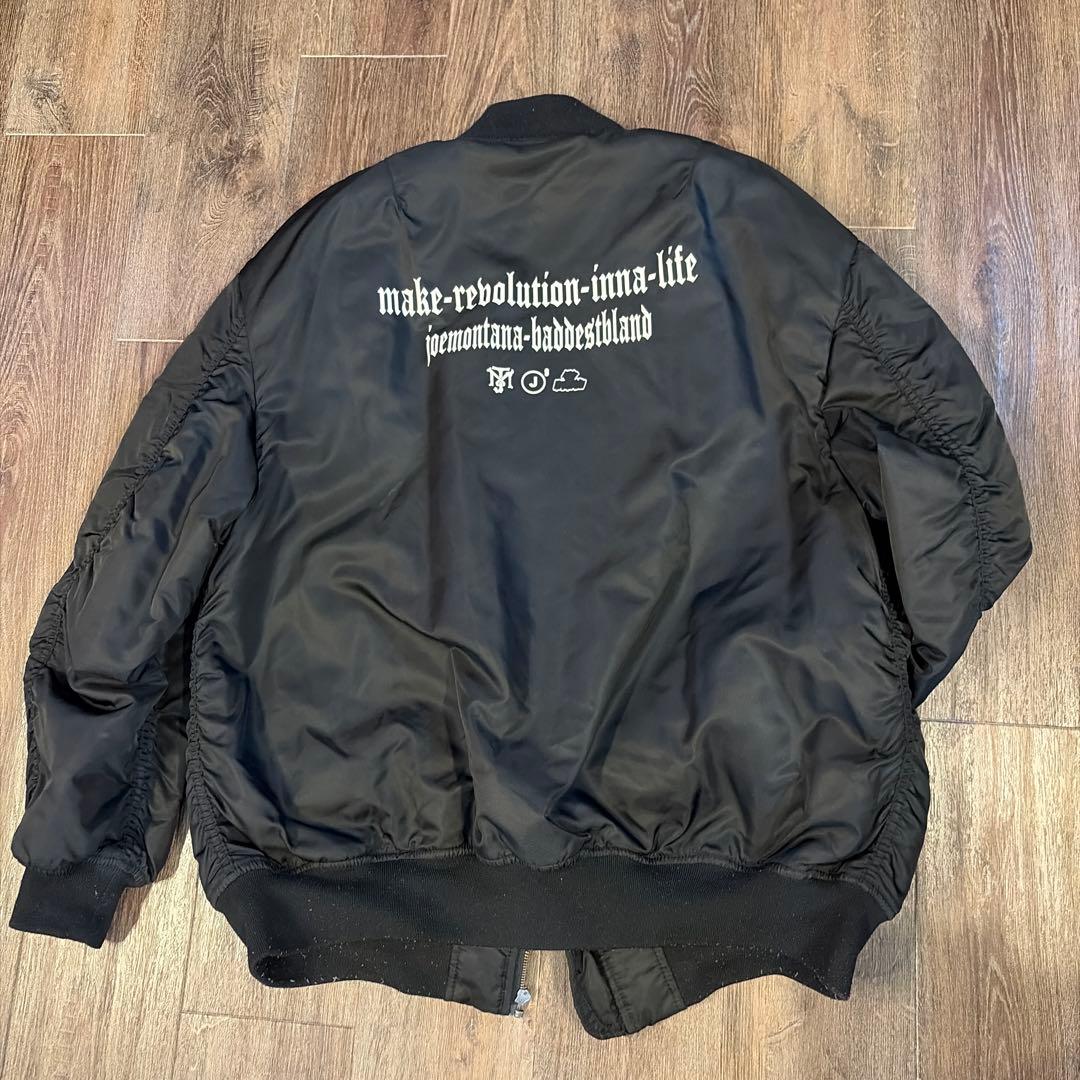 JOE MONTANA ブラック MA-1ジャケット XL