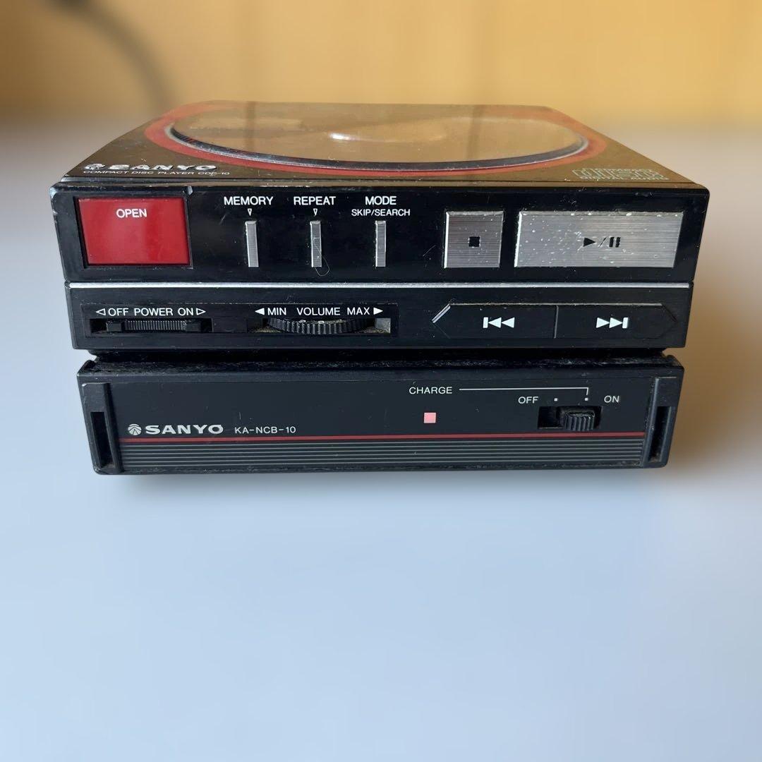 sanyo cdp-10 コンパクト　CDプレーヤー　通電確認のみ　ジャンク扱い