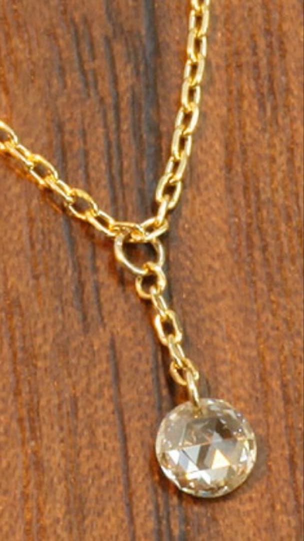 ローズカットダイヤ　ネックレス　k18