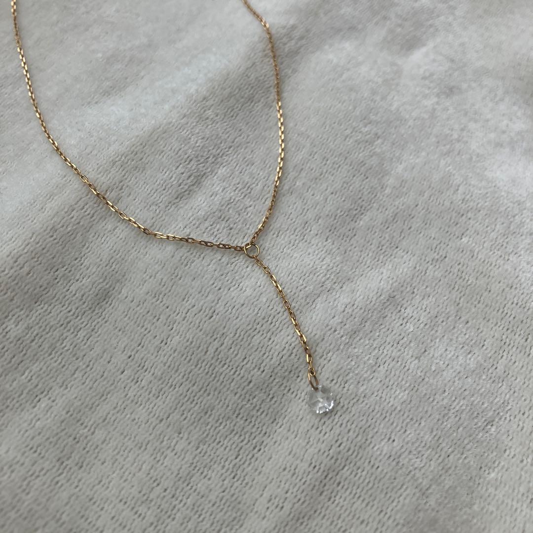 ローズカットダイヤ　ネックレス　k18