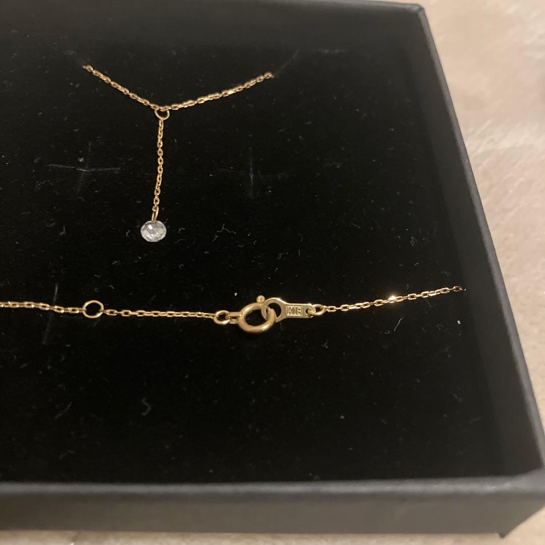 ローズカットダイヤ　ネックレス　k18