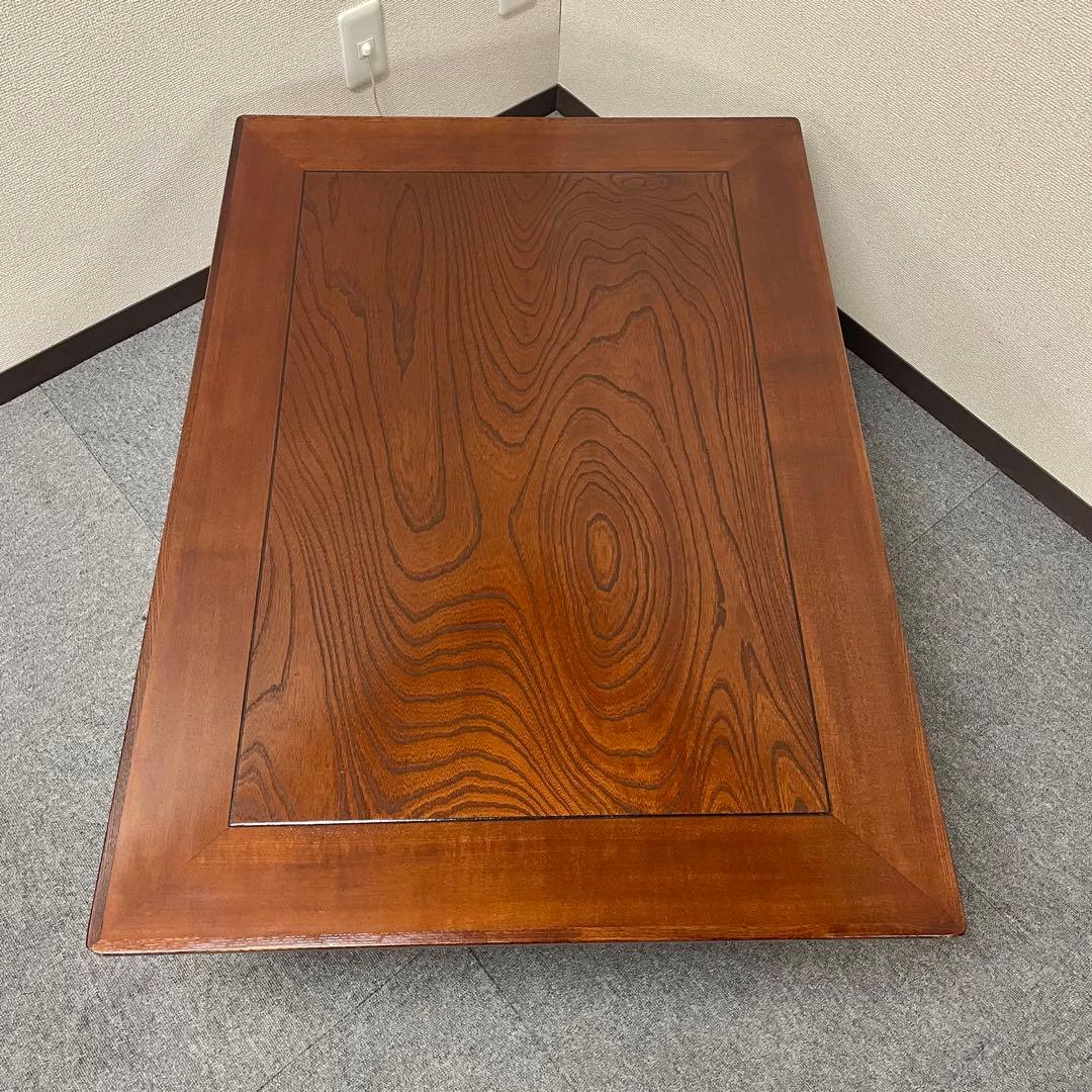 【うるし塗装】和モダン 座卓/センターテーブル ローテーブル（105×75） F