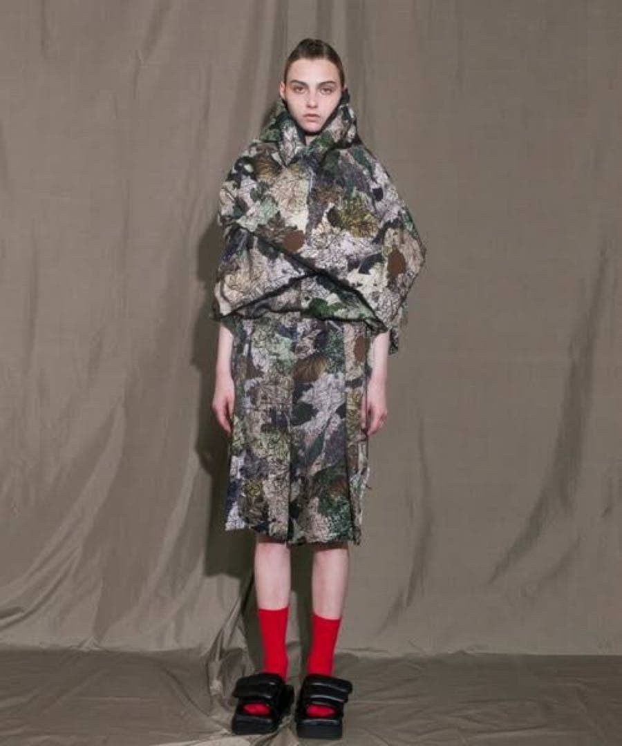 【22SS my beautiful landlet カモフラ柄ダウンストール】