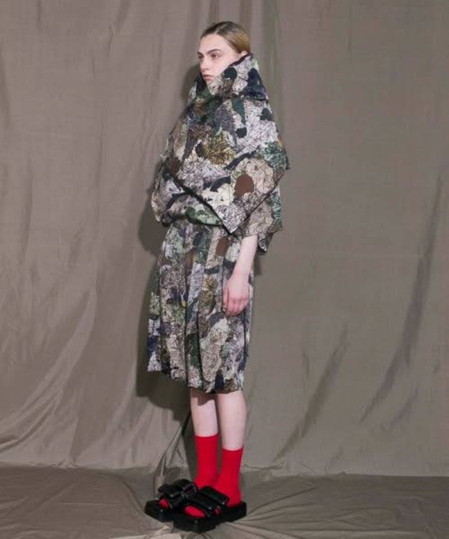 【22SS my beautiful landlet カモフラ柄ダウンストール】