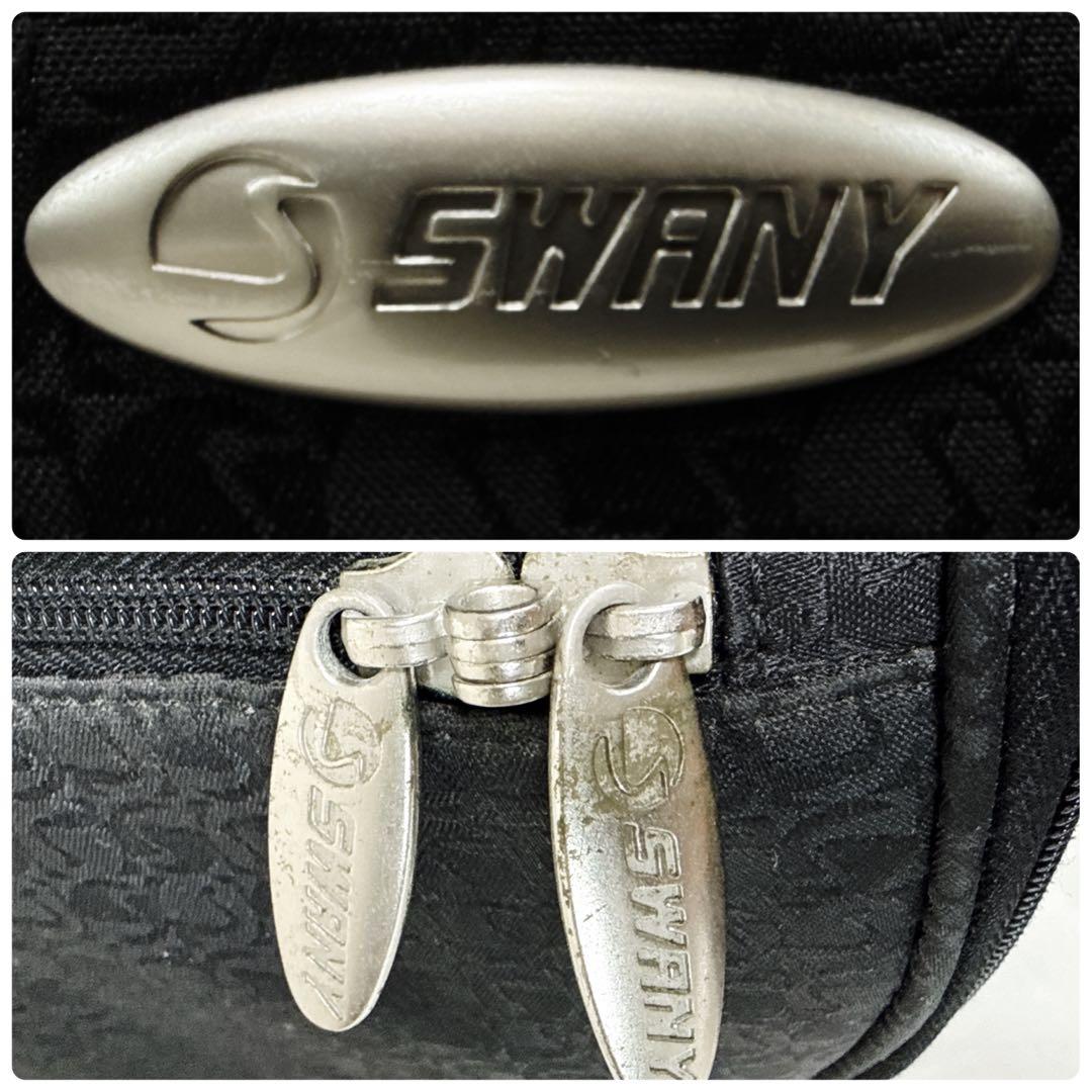 ✨美品✨ SWANY　4輪 大容量 ショッピングカート キャリーカート 総柄 黒