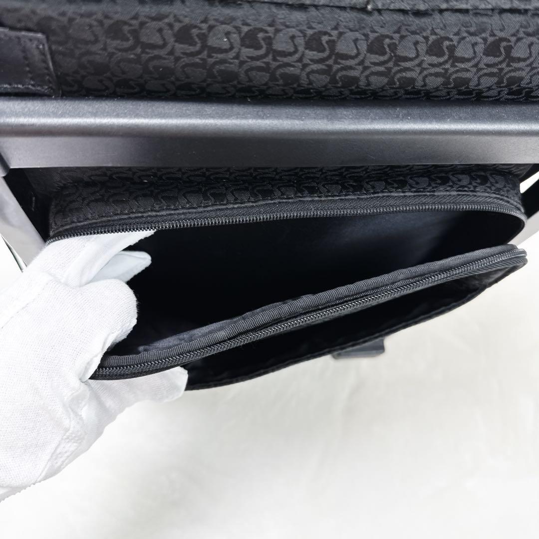 ✨美品✨ SWANY　4輪 大容量 ショッピングカート キャリーカート 総柄 黒