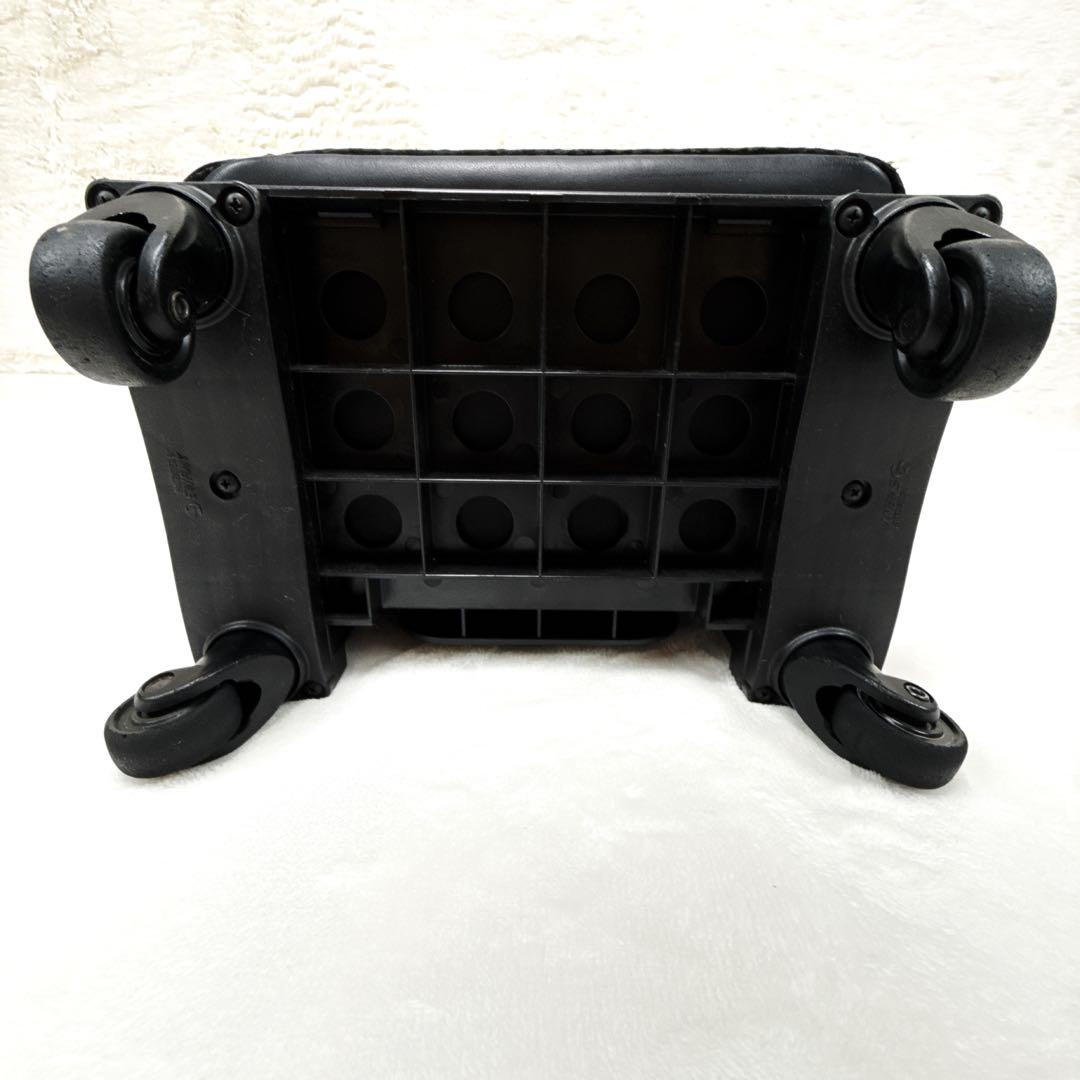 ✨美品✨ SWANY　4輪 大容量 ショッピングカート キャリーカート 総柄 黒