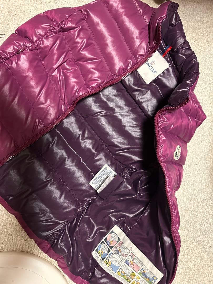 モンクレール　ジップアップ　ダウンベスト　レディース Mサイズ