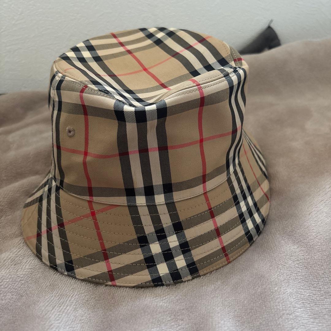 BURBERRY チェック柄 バケットハット S