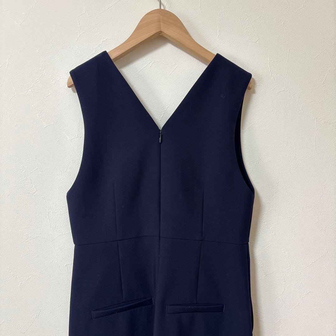 プラステ　ダブルクロスジャンパースーツ　ブラック