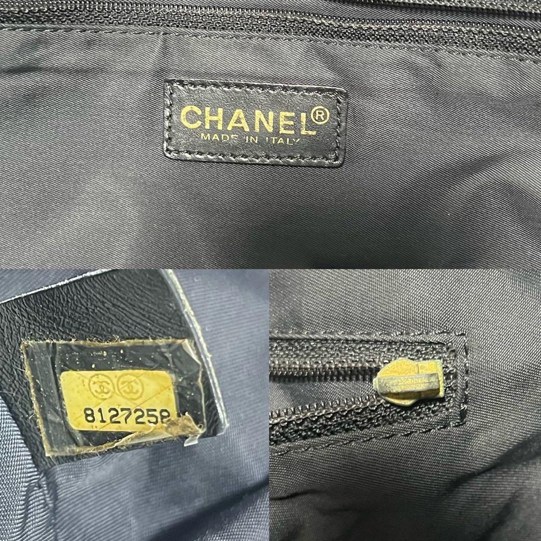 シャネル ニュートラベルライン トートMM 黒 ココマーク