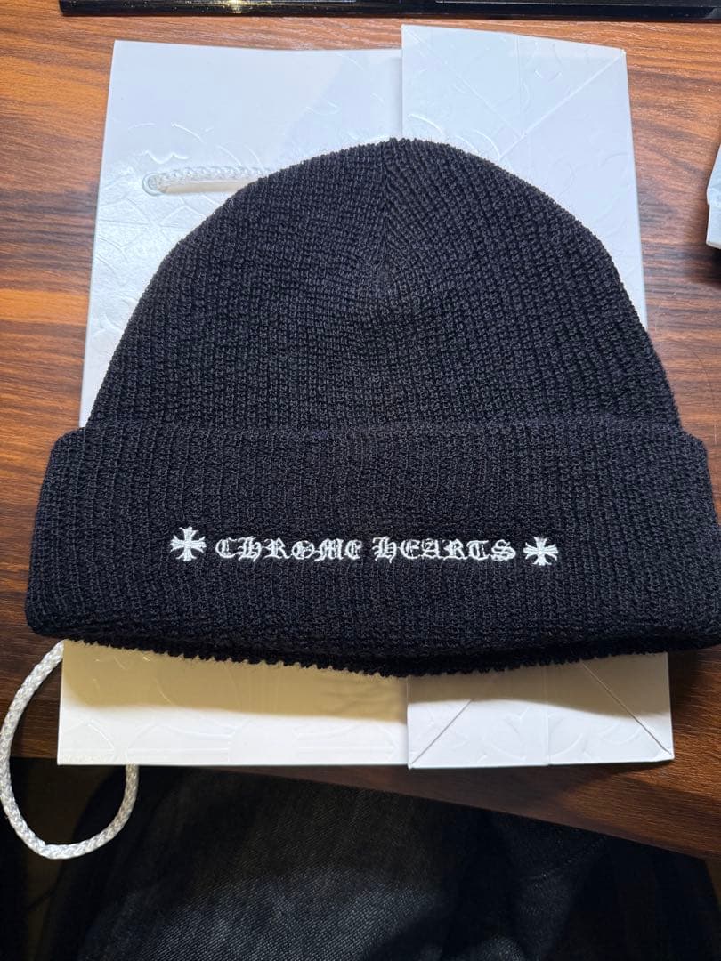 正規品　CHROME HEARTS ブラックビーニー ニット帽