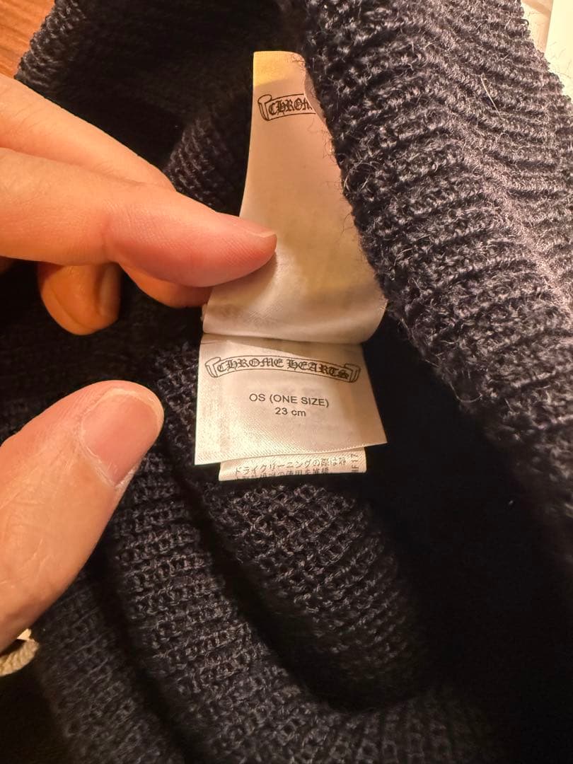 正規品　CHROME HEARTS ブラックビーニー ニット帽