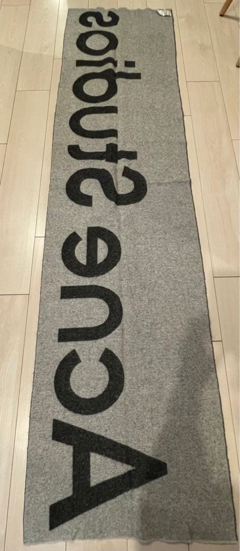 Acne Studios マフラー ブラック/グレー 200cm