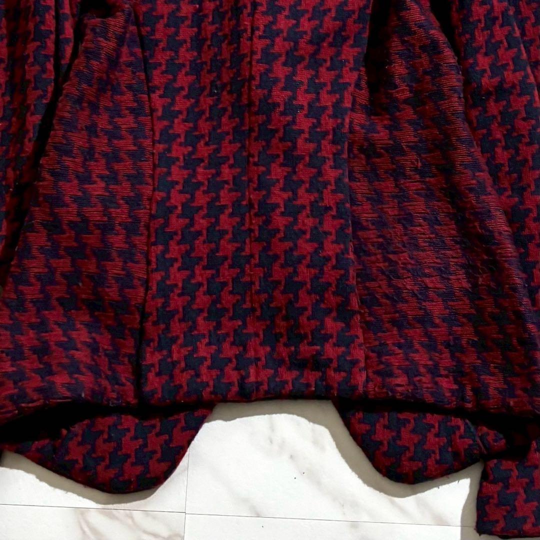ジャケット・アウター Y's cashmere Knit Jacket Houndtooth red