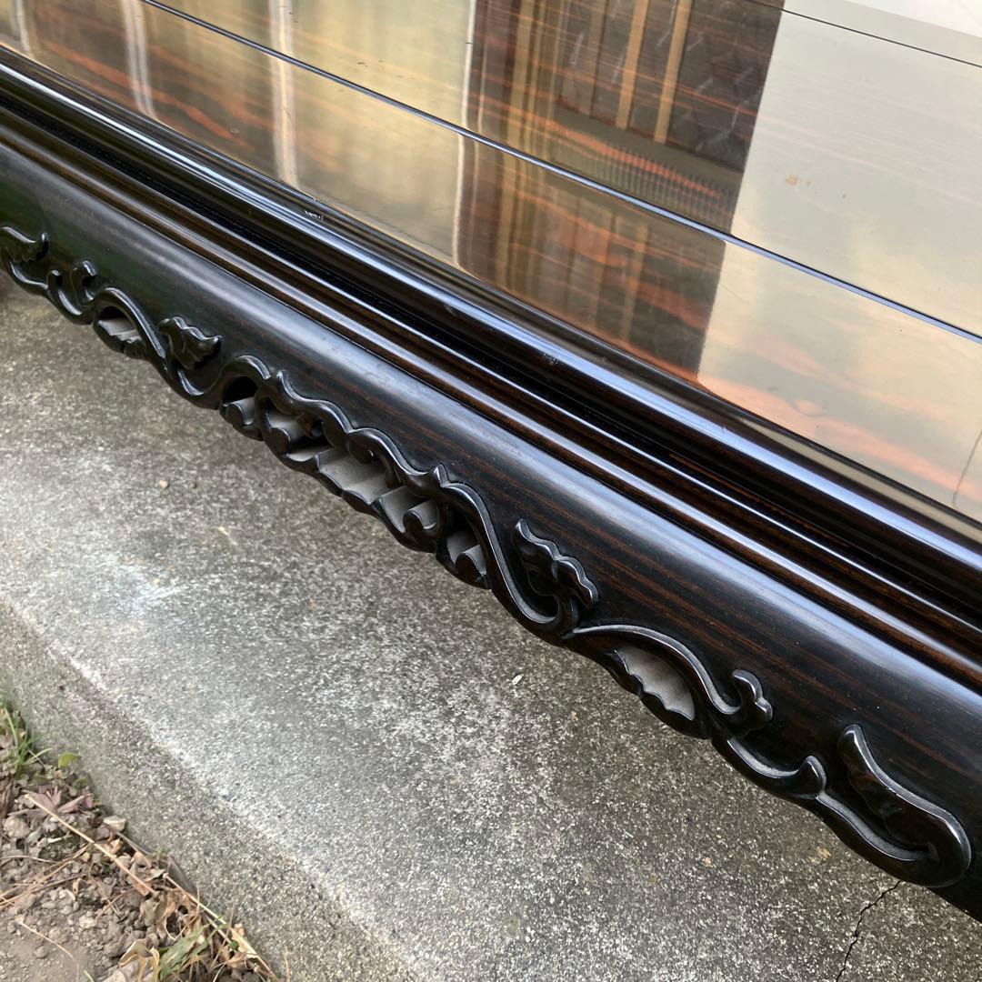 黒檀　座卓　骨董　ローテーブル　古道具　高級　座敷机　家具