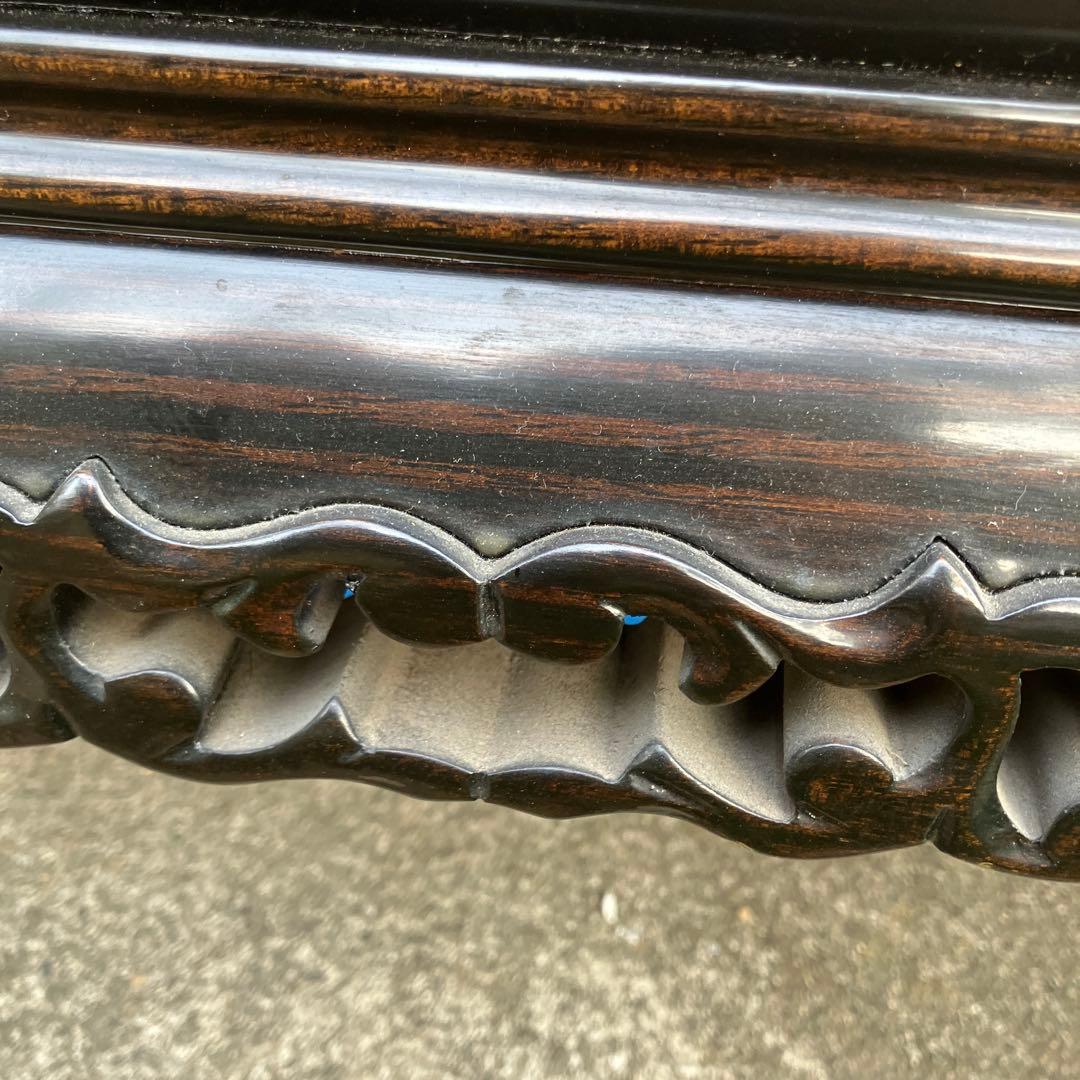 黒檀　座卓　骨董　ローテーブル　古道具　高級　座敷机　家具