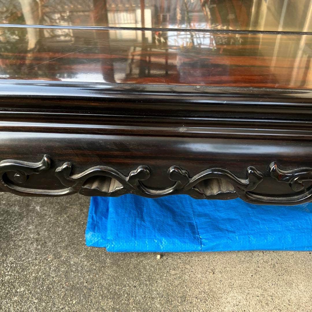 黒檀　座卓　骨董　ローテーブル　古道具　高級　座敷机　家具