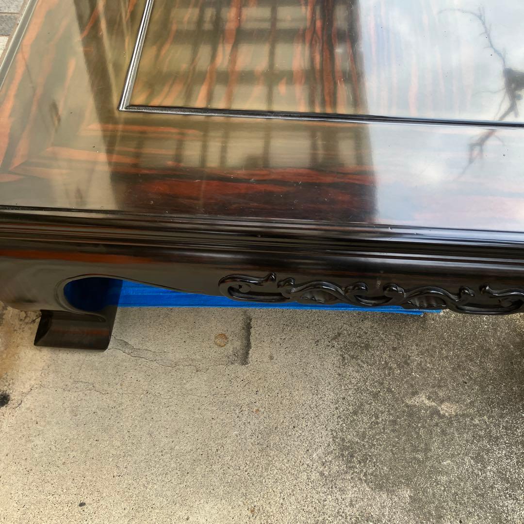 黒檀　座卓　骨董　ローテーブル　古道具　高級　座敷机　家具