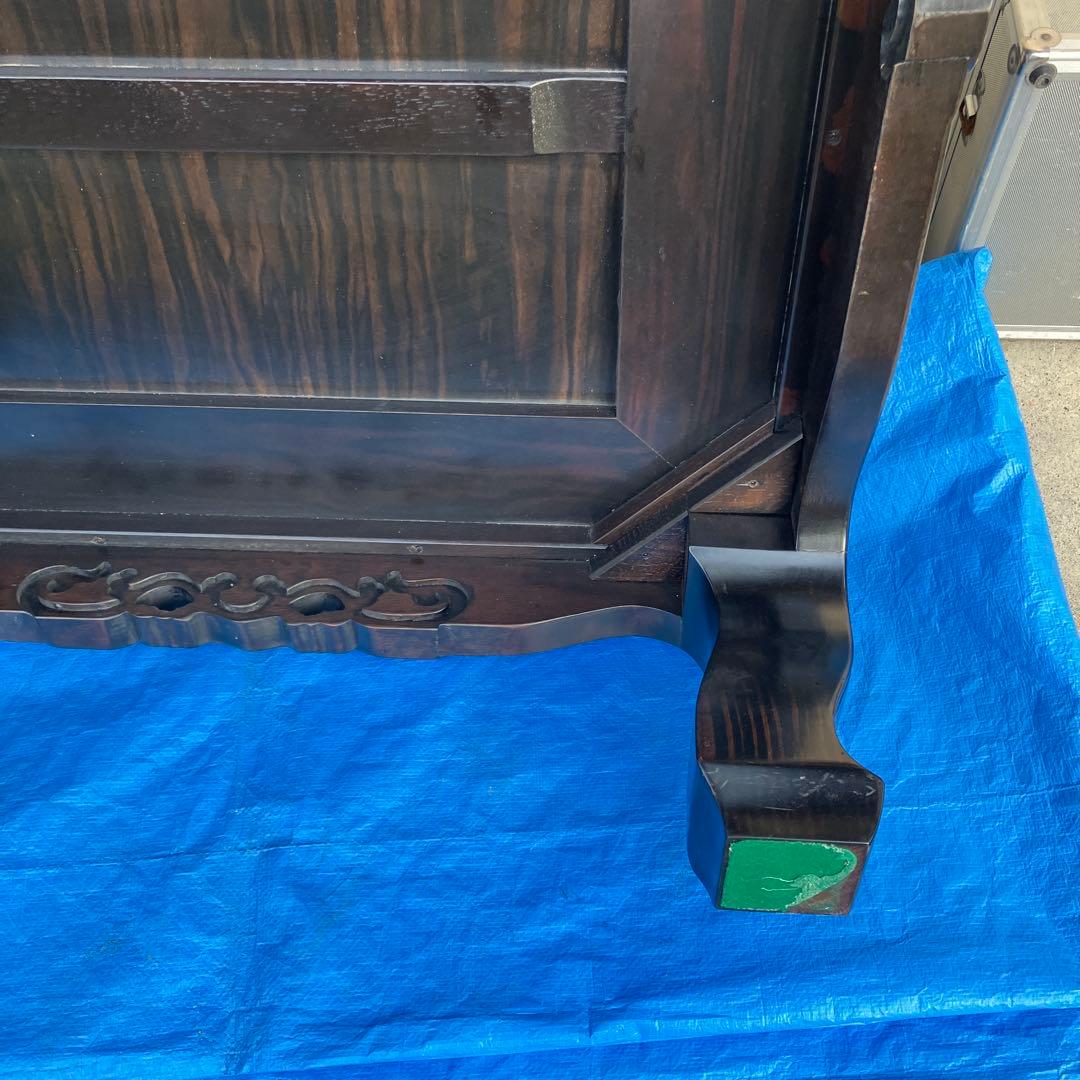 黒檀　座卓　骨董　ローテーブル　古道具　高級　座敷机　家具